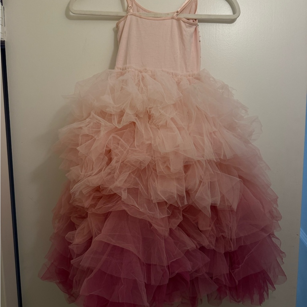 Pink Ruffled Tulle Dress - Picture 2 of 3